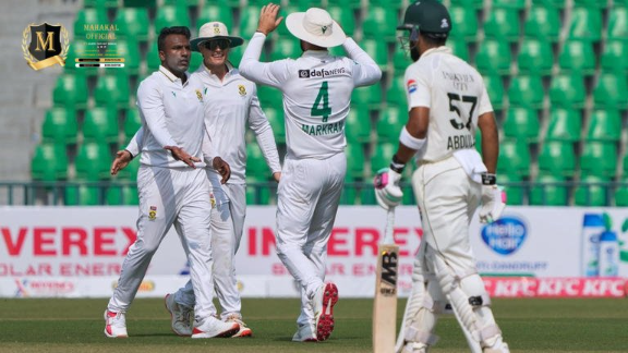 PAK vs SA 1st Test: Muthuswamy & Harmer Spin Magic Put South Africa on Verge of Historic Win
