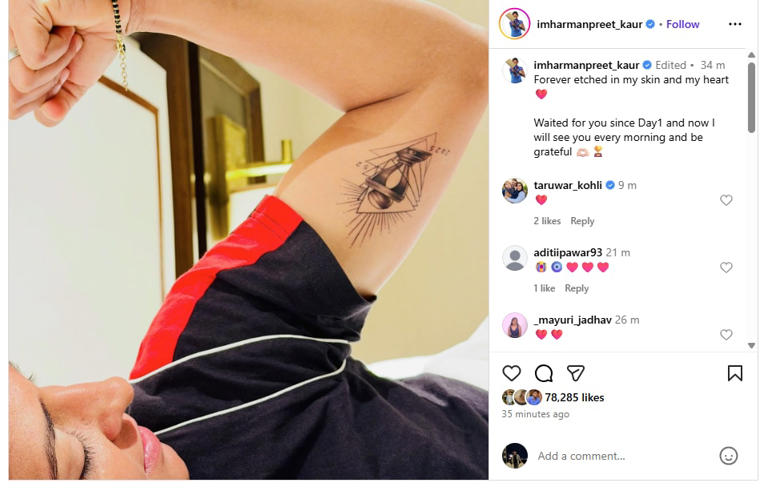 Harmanpreet Kaur Gets World Cup Tattoo: A Permanent Tribute to India’s Historic Victory